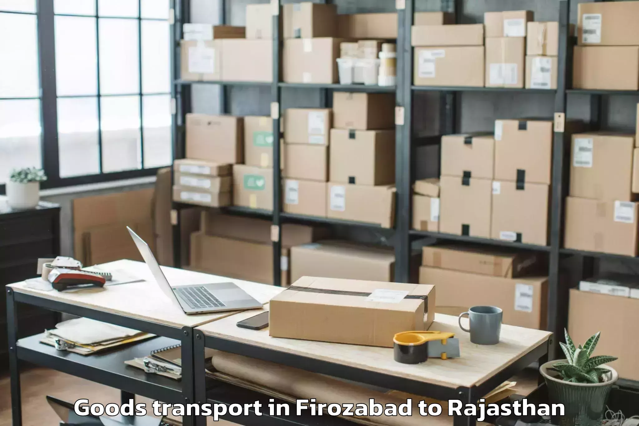 Discover Firozabad to Padampur Goods Transport